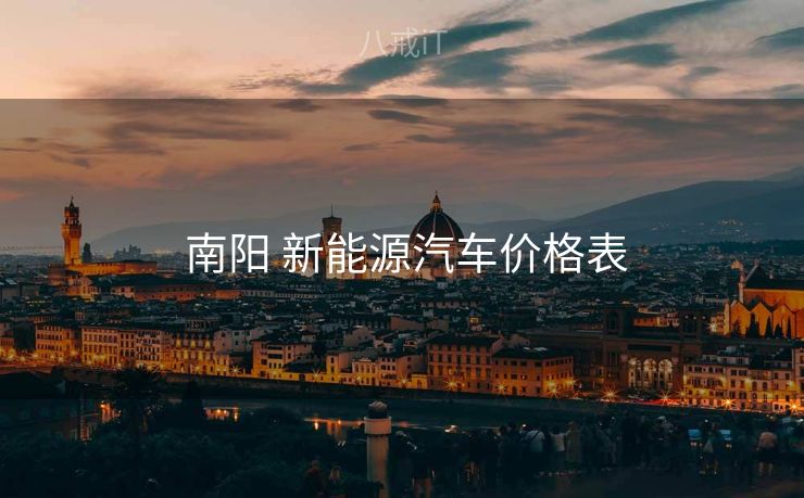  南阳 新能源汽车价格表