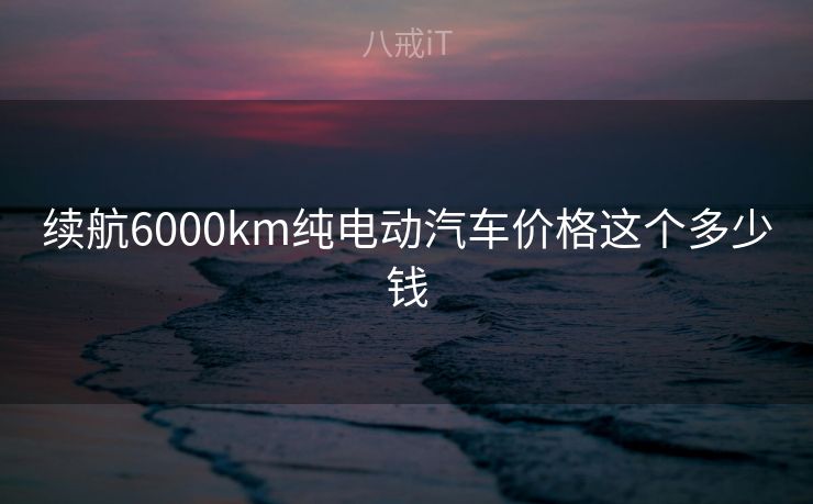 续航6000km纯电动汽车价格这个多少钱 续航6000km纯电动汽车价格这个多少钱