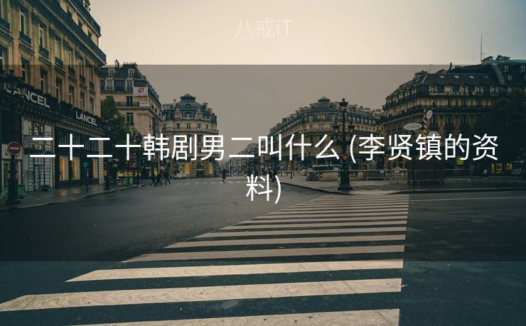二十二十韩剧男二叫什么 (李贤镇的资料)