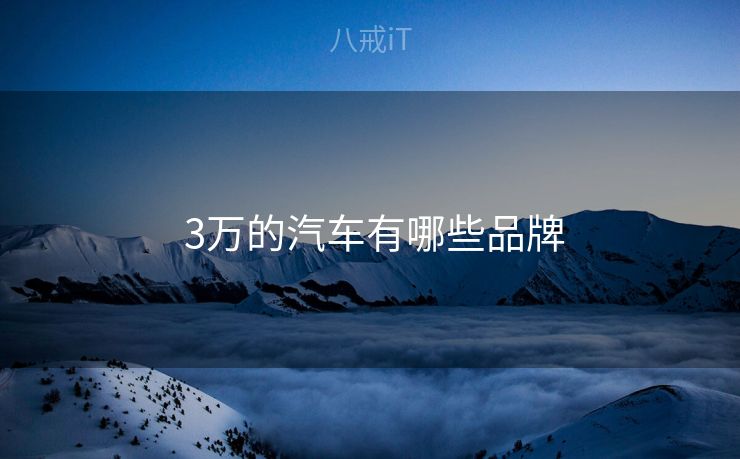  3万的汽车有哪些品牌