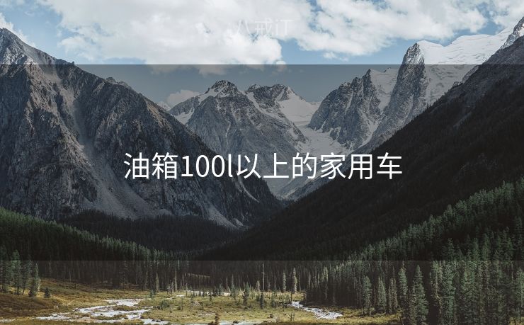油箱100l以上的家用车
