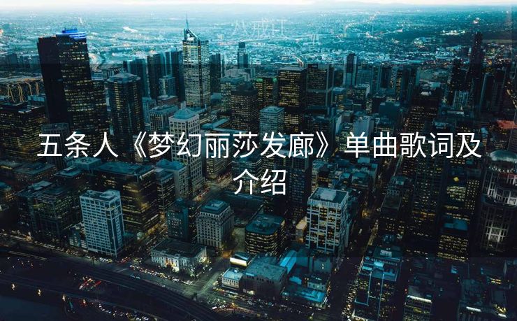 五条人《梦幻丽莎发廊》单曲歌词及介绍