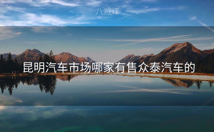  昆明汽车市场哪家有售众泰汽车的