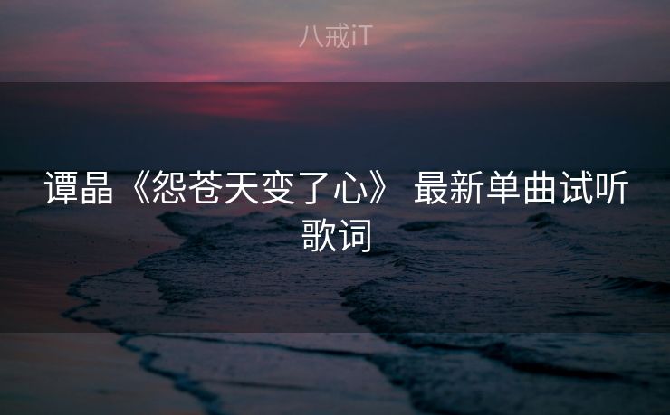 谭晶《怨苍天变了心》 最新单曲试听歌词
