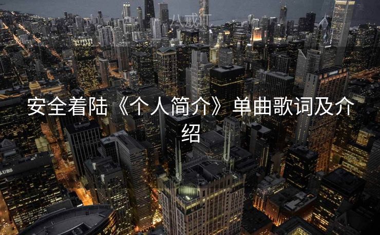 安全着陆《个人简介》单曲歌词及介绍