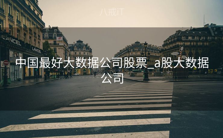 中国最好大数据公司股票_a股大数据公司