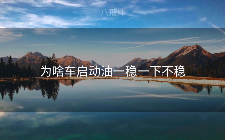 为啥车启动油一稳一下不稳