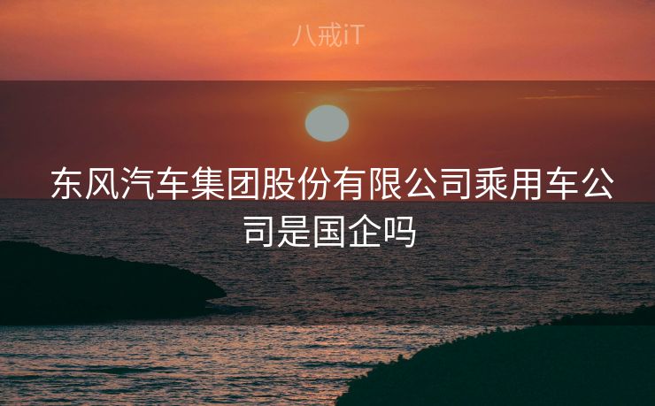  东风汽车集团股份有限公司乘用车公司是国企吗