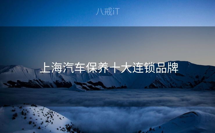  上海汽车保养十大连锁品牌