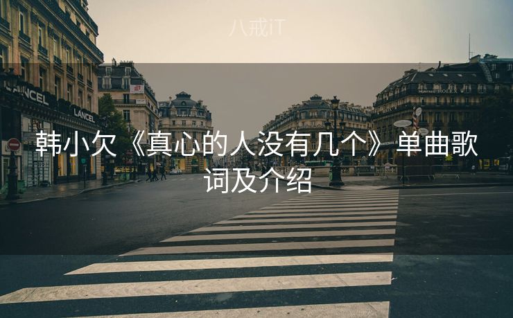 韩小欠《真心的人没有几个》单曲歌词及介绍
