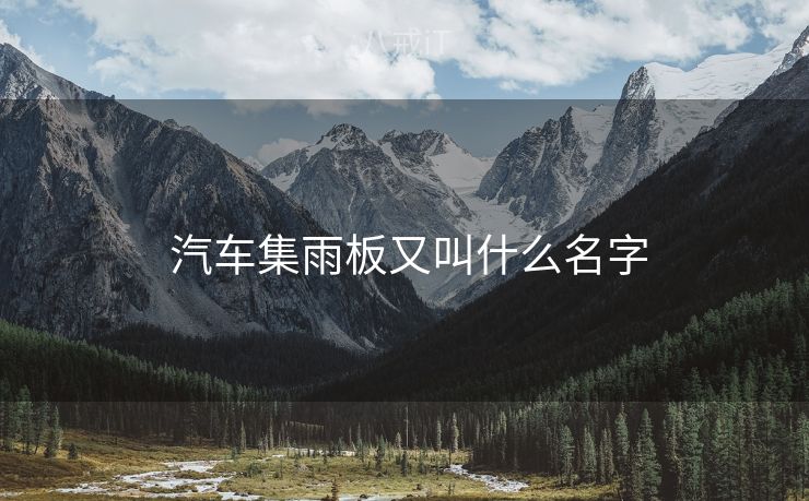  汽车集雨板又叫什么名字