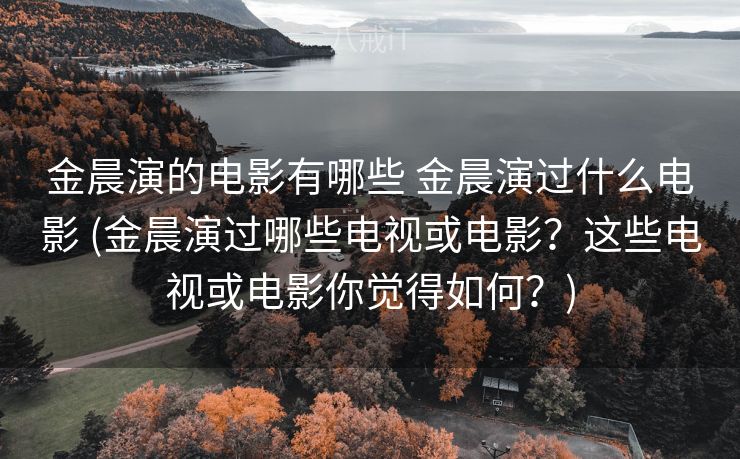 金晨演的电影有哪些 金晨演过什么电影 (金晨演过哪些电视或电影？这些电视或电影你觉得如何？)