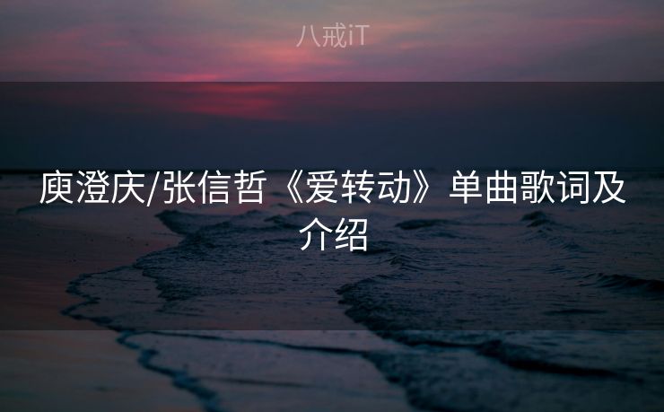 庾澄庆/张信哲《爱转动》单曲歌词及介绍
