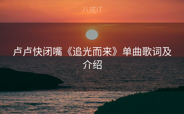 卢卢快闭嘴《追光而来》单曲歌词及介绍