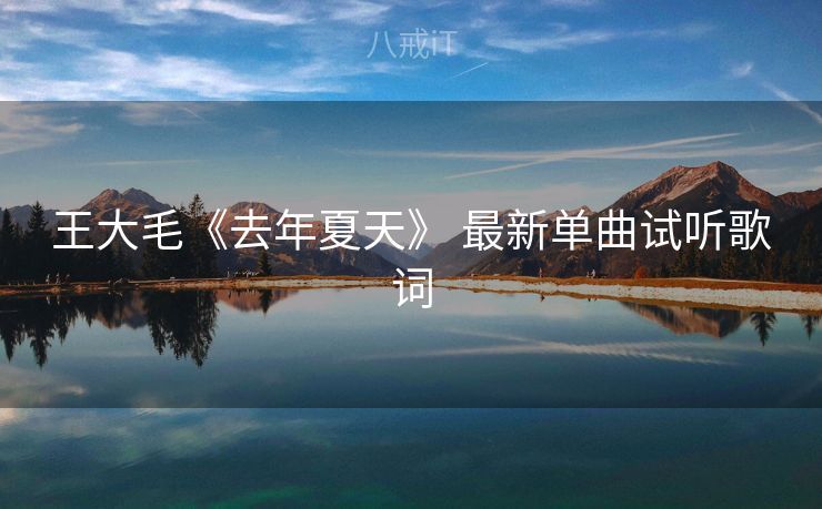 王大毛《去年夏天》 最新单曲试听歌词
