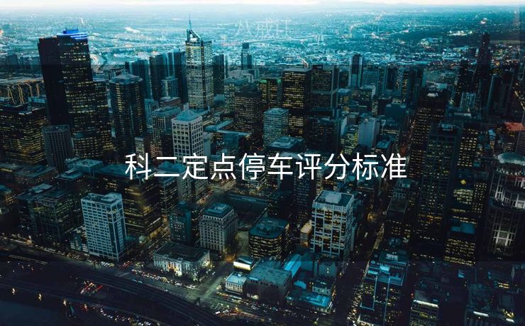  科二定点停车评分标准