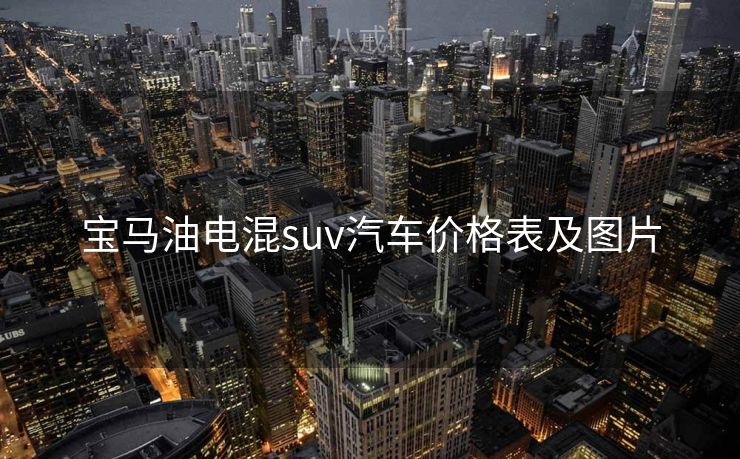 宝马油电混suv汽车价格表及图片