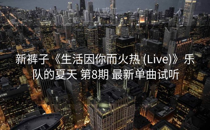 新裤子《生活因你而火热 (Live)》乐队的夏天 第8期 最新单曲试听