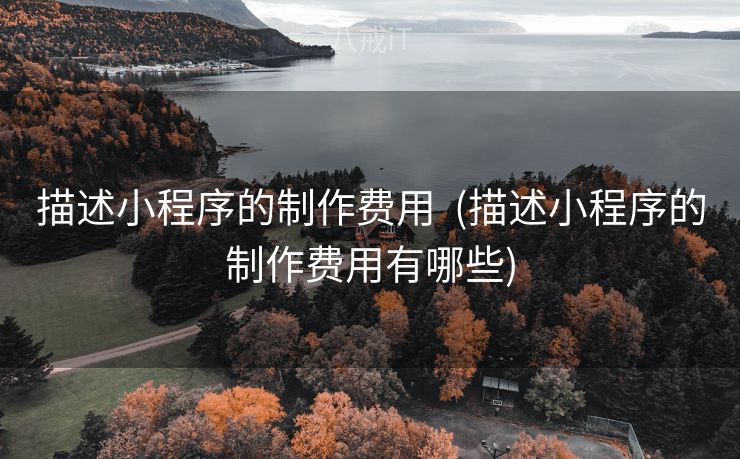 描述小程序的制作费用  (描述小程序的制作费用有哪些)