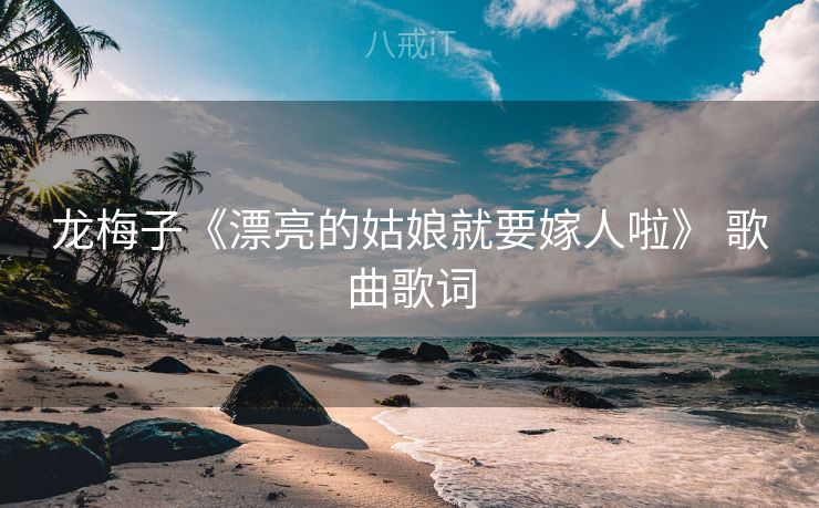 龙梅子《漂亮的姑娘就要嫁人啦》 歌曲歌词