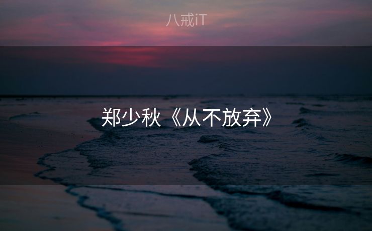 郑少秋《从不放弃》