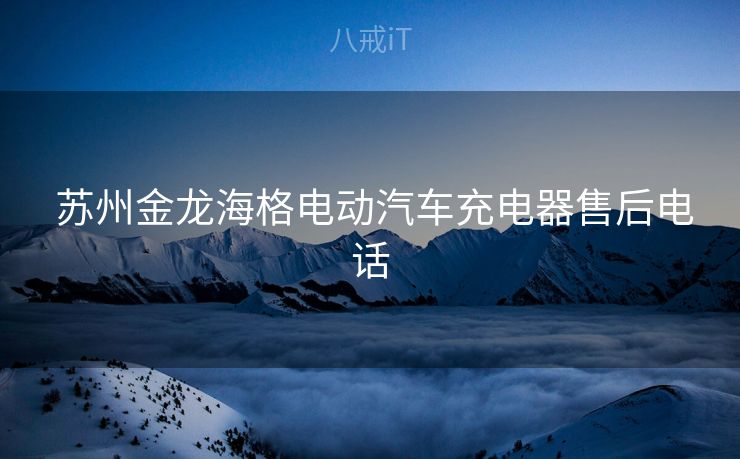  苏州金龙海格电动汽车充电器售后电话