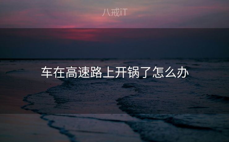 车在高速路上开锅了怎么办