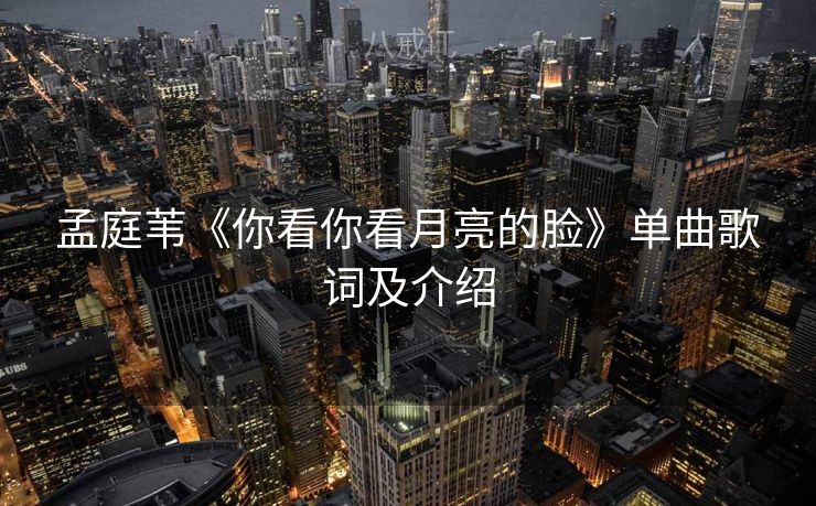 孟庭苇《你看你看月亮的脸》单曲歌词及介绍