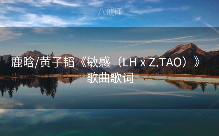 鹿晗/黄子韬《敏感（LH x Z.TAO）》 歌曲歌词