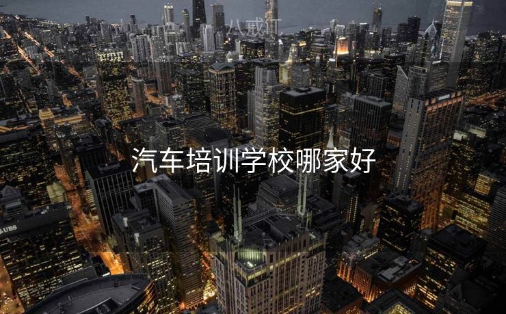 汽车培训学校哪家好