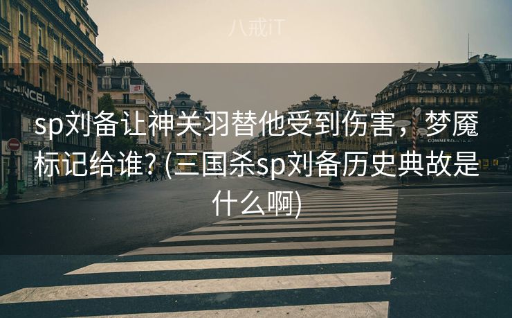 sp刘备让神关羽替他受到伤害，梦魇标记给谁? (三国杀sp刘备历史典故是什么啊)