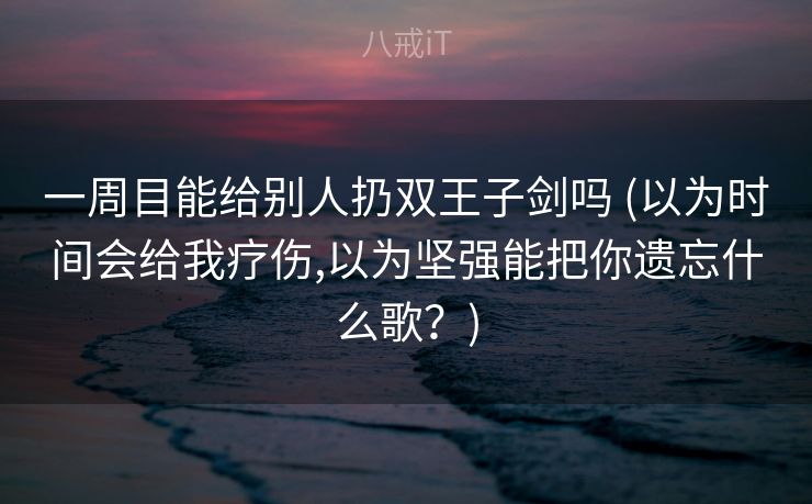一周目能给别人扔双王子剑吗 (以为时间会给我疗伤,以为坚强能把你遗忘什么歌？)