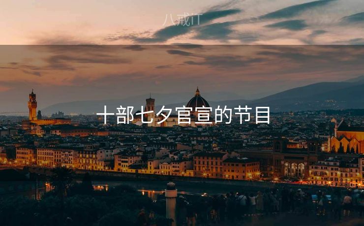 十部七夕官宣的节目