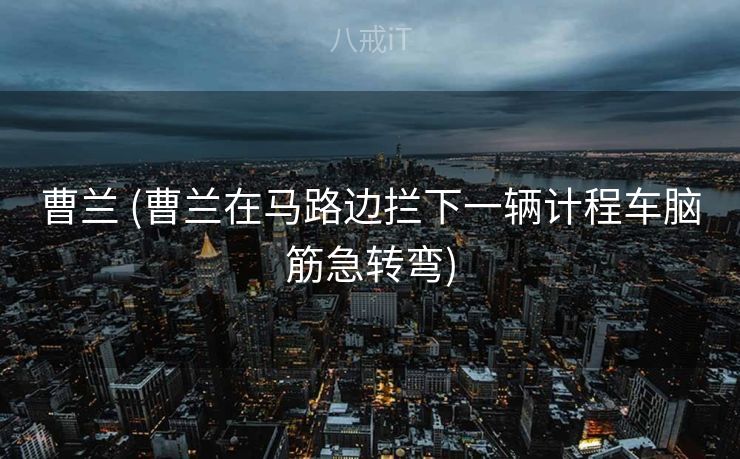 曹兰 (曹兰在马路边拦下一辆计程车脑筋急转弯)