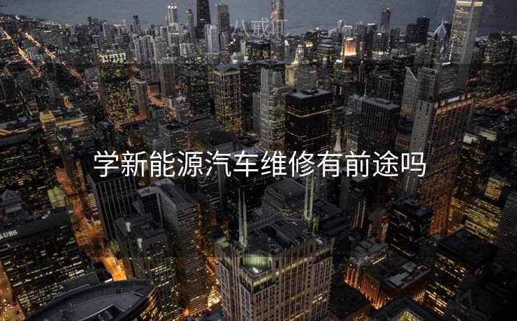 学新能源汽车维修有前途吗