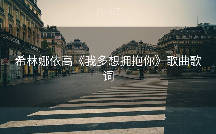 希林娜依高《我多想拥抱你》歌曲歌词