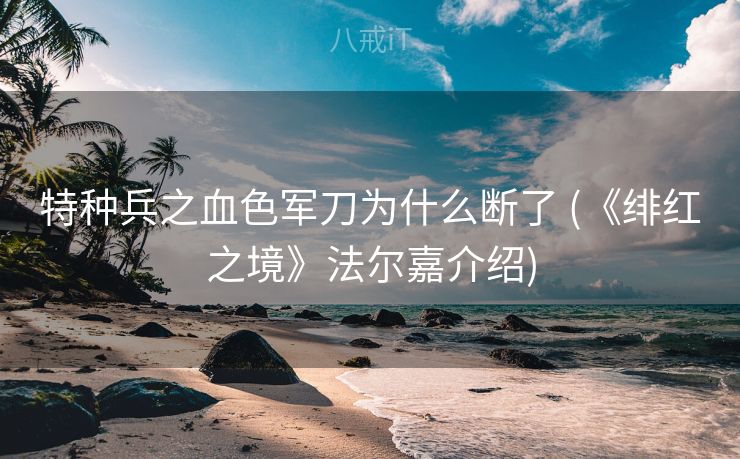 特种兵之血色军刀为什么断了 (《绯红之境》法尔嘉介绍)