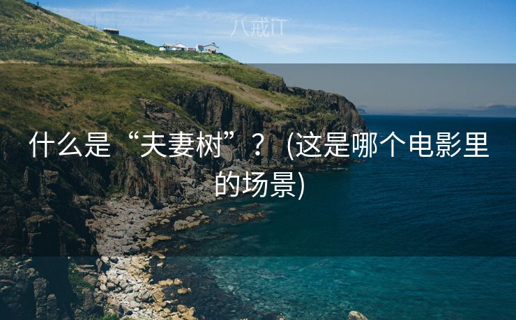 什么是“夫妻树”？ (这是哪个电影里的场景)
