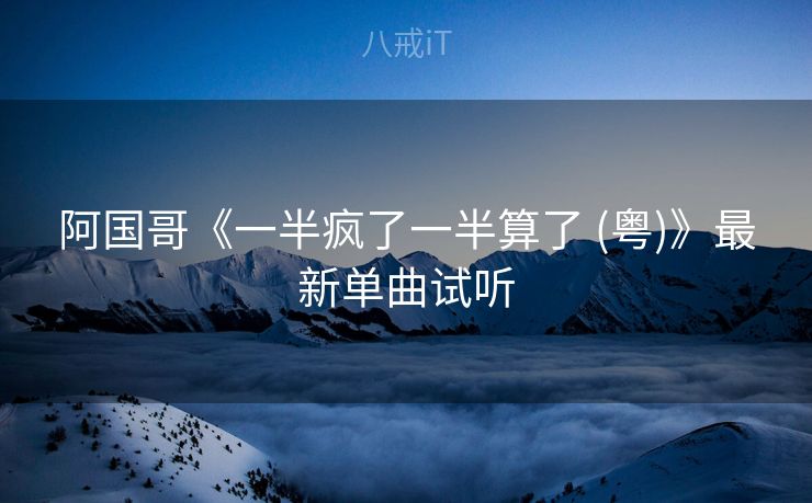 阿国哥《一半疯了一半算了 (粤)》最新单曲试听