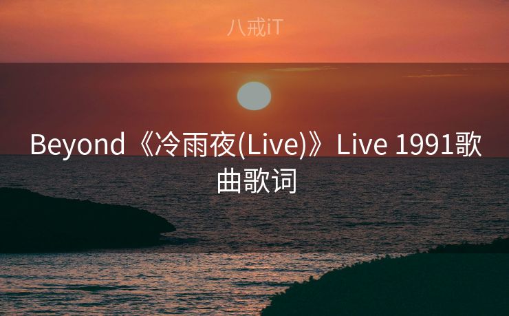 Beyond《冷雨夜(Live)》Live 1991歌曲歌词