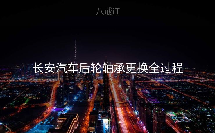 长安汽车后轮轴承更换全过程