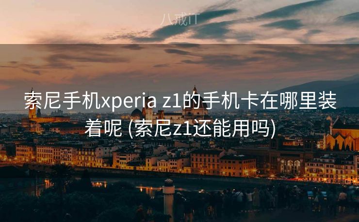 索尼手机xperia z1的手机卡在哪里装着呢 (索尼z1还能用吗)