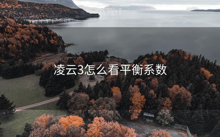 凌云3怎么看平衡系数