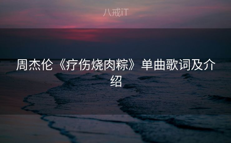 周杰伦《疗伤烧肉粽》单曲歌词及介绍