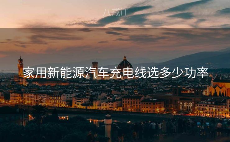 家用新能源汽车充电线选多少功率