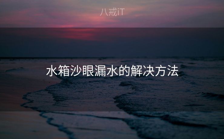 水箱沙眼漏水的解决方法