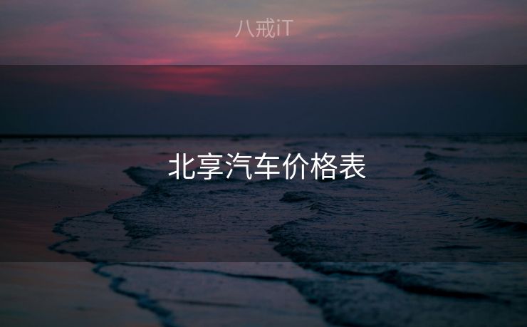  北享汽车价格表