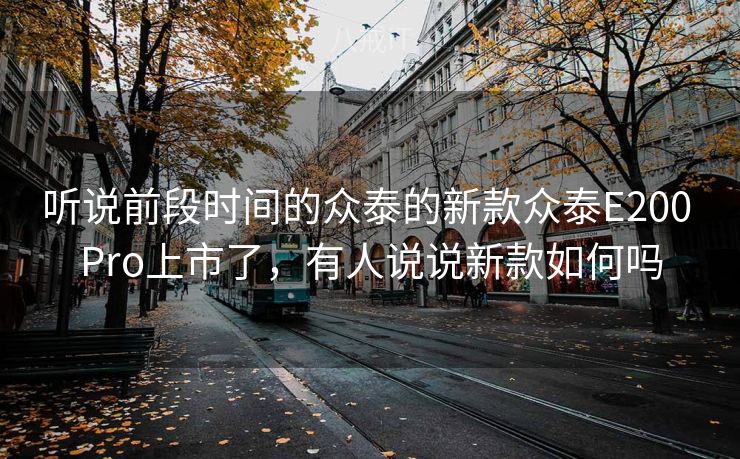 听说前段时间的众泰的新款众泰E200 Pro上市了，有人说说新款如何吗