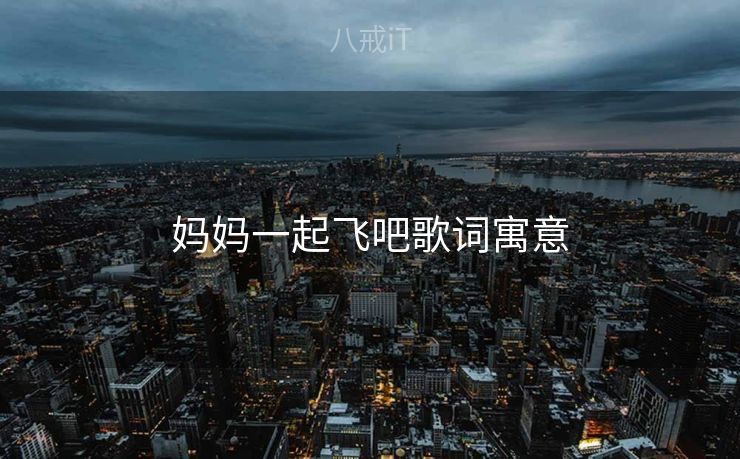 妈妈一起飞吧歌词寓意