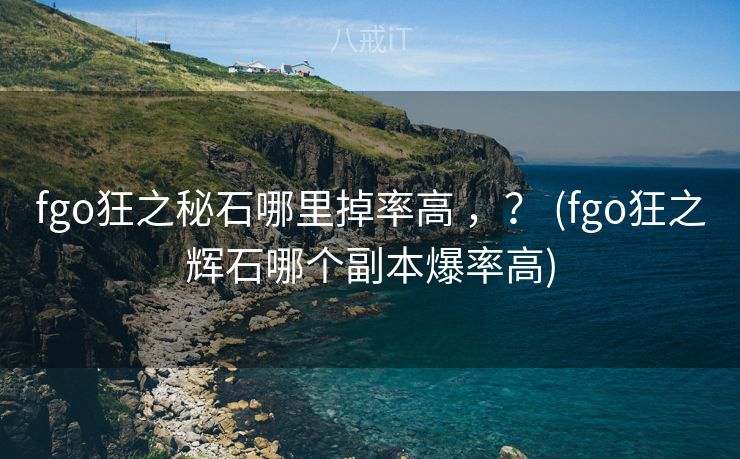 fgo狂之秘石哪里掉率高 ，？ (fgo狂之辉石哪个副本爆率高)